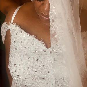 Brand New, Diamond Studded Wedding Dress. Alteration Ready!